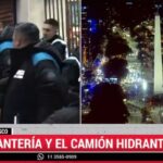 Festejos con sabor amargo: la Policía de Ciudad reprimió con hidrantes a los hinchas que celebraron el pase de Argentina a cuartos